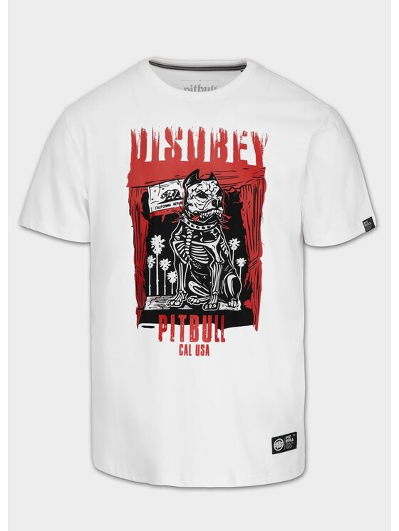 PITBULL PITBULL T-Shirt DISOBEY Biały Regular Fit