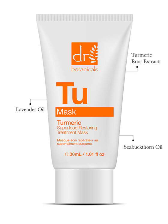 Dr Botanicals Dr Botanicals Maseczka do twarzy z kurkumą Superfood Restoring Treatment, 30 ml Maska do twarzy