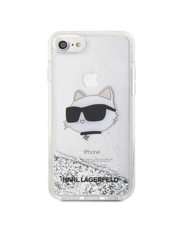 KARL LAGERFELD KARL LAGERFELD Etui na telefon iPhone 7/8/SE 2020 Srebrny