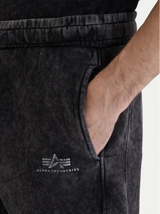 Alpha Industries Alpha Industries Spodnji del trenirke Vintage Basic 258361 Črna Regular Fit