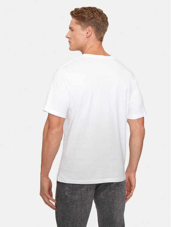 Jack & Jones Jack & Jones T-Shirt Eight Skull 12264841 Biały Standard Fit