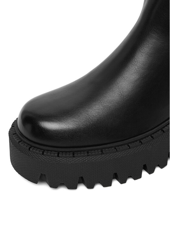 DeeZee DeeZee Kotníková obuv s elastickým prvkem 25365-7B Černá