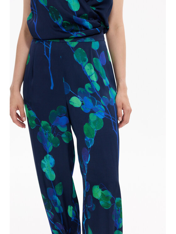 Deni Cler Milano Deni Cler Milano Spodnie materiałowe W-DC-5265-F5-D7-56-1 Kolorowy Oversize