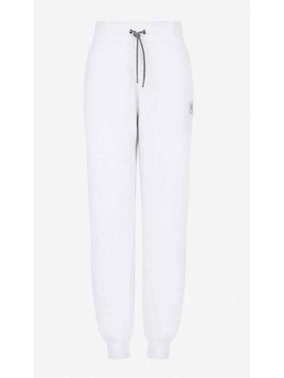 Armani Exchange Armani Exchange Teplákové kalhoty 3RYP88 YJDVZ 1000 Bílá Regular Fit