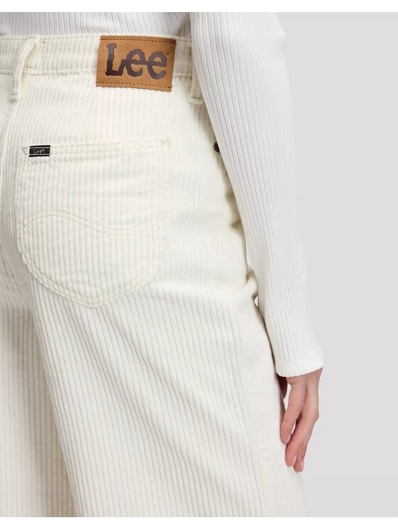 Lee Lee Jeansy STELLA Biały Wide Leg