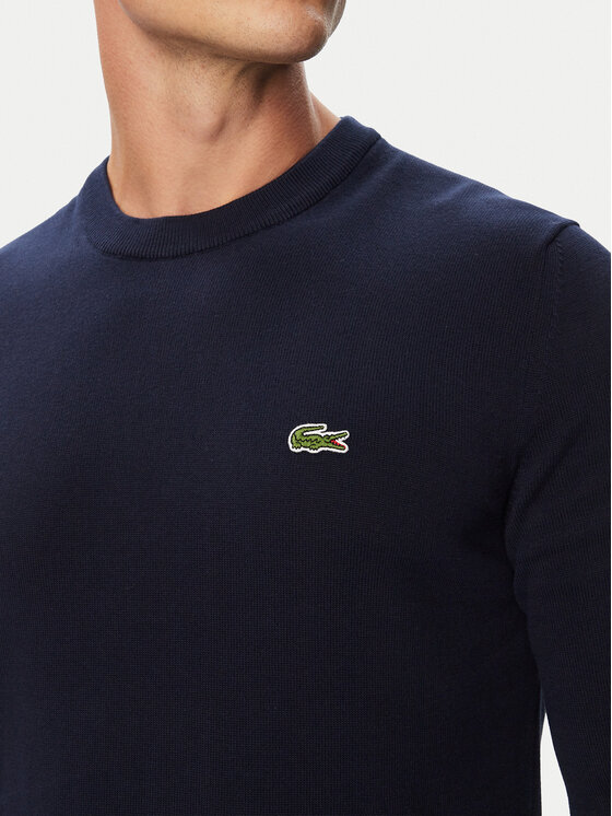 Lacoste Lacoste Sweter AH1985-166 Granatowy Regular Fit