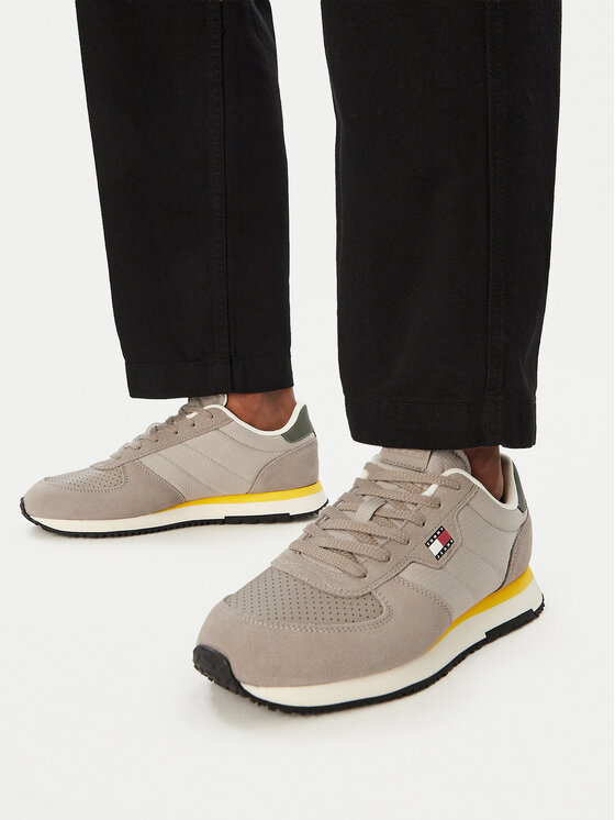 Tommy Jeans Sneakers Tj Runner Flag Mix EM0EM01774 Beige