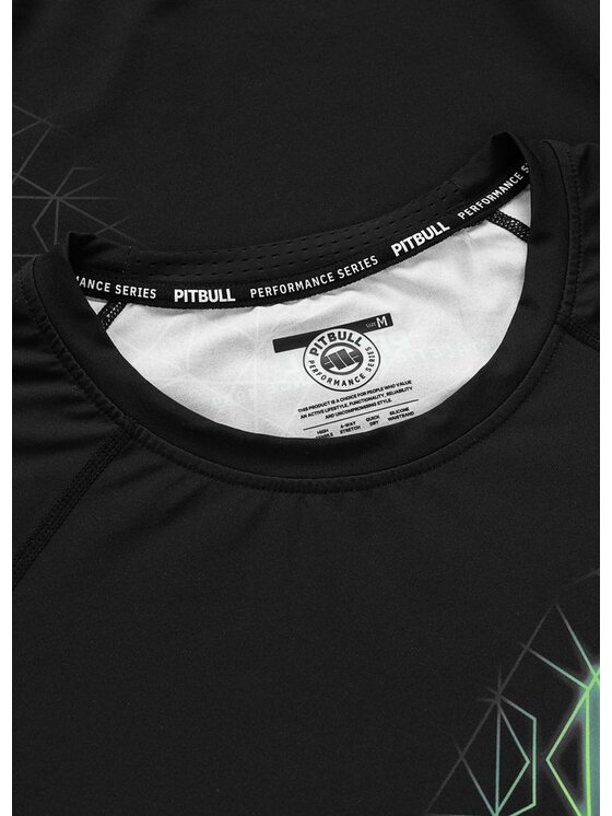 PITBULL PITBULL Koszulka techniczna RAY Zielony Regular Fit