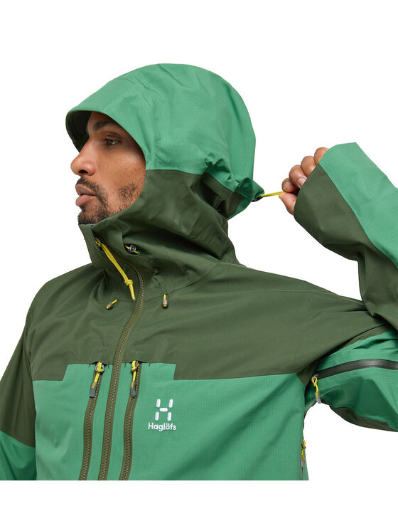 Haglöfs Haglöfs Kurtka przeciwdeszczowa Spitz GTX Pro Jacket Men Zielony Regular Fit
