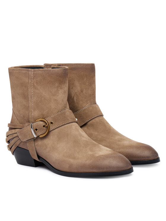 PINKO PINKO Каубойски обувки Jane 07 SD0557P151 Бежов