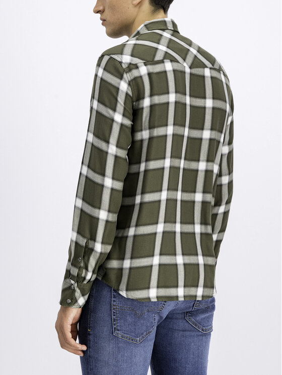 Camicia diesel verde sale