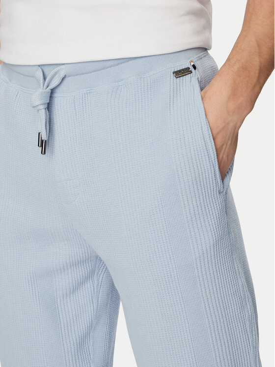 BOSS BOSS Sportinės kelnės Structure 50540577 Šviesiai mėlyna Regular Fit