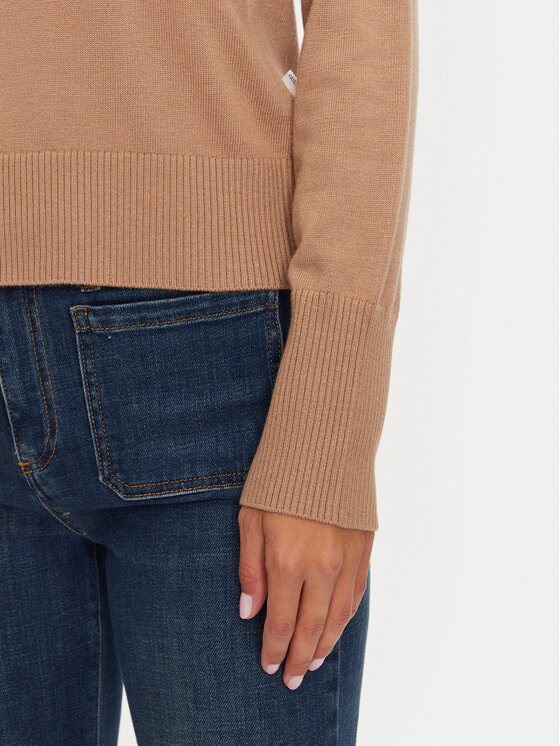Guess Jeans Guess Jeans Dolčevita W4BR15 Z3HO2 Bež Regular Fit
