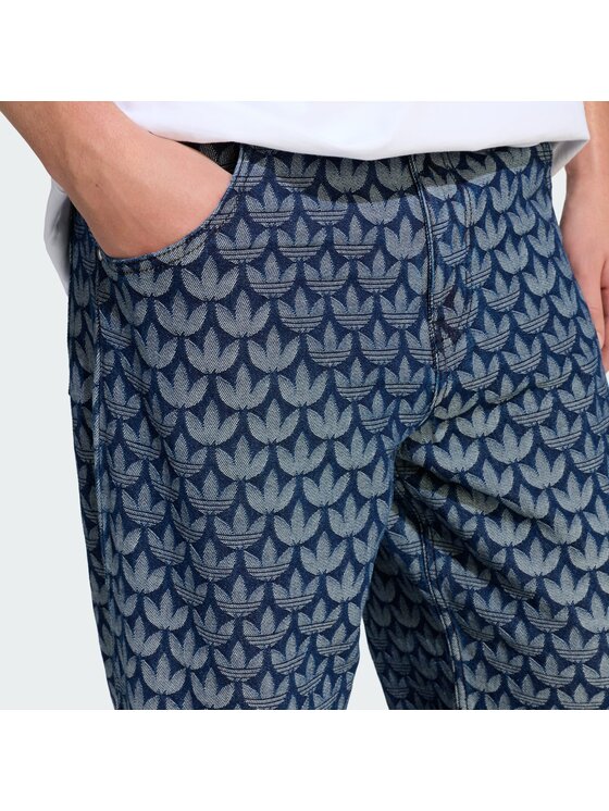 adidas adidas Τζιν Monogram KD0399 Μπλε Loose Fit