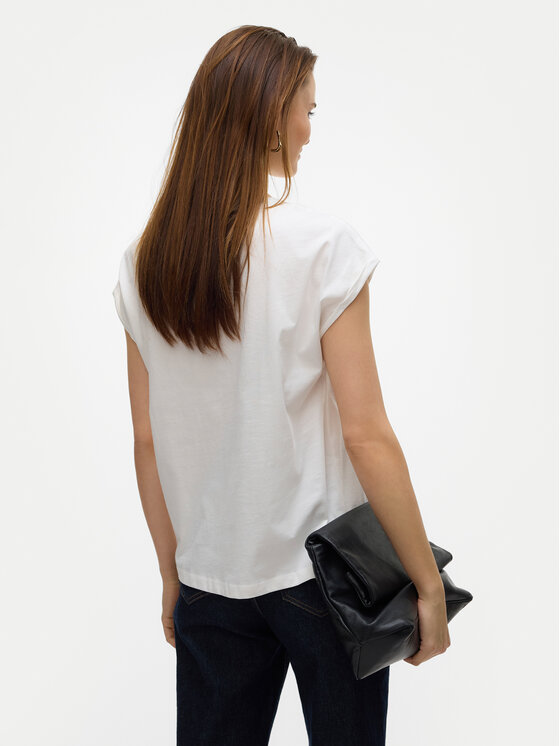 Vero Moda Vero Moda T-shirt Cysma 10328272 Bijela Regular Fit