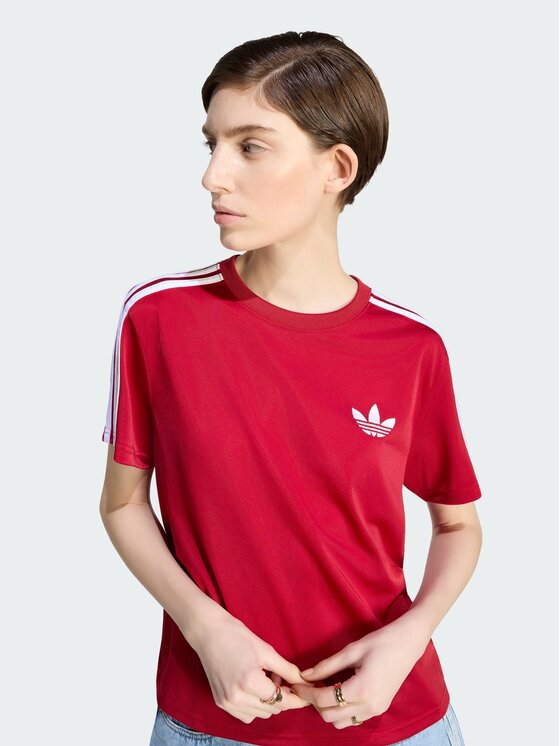 adidas adidas T-Shirt FIREBIRD TEE Czerwony Loose Fit