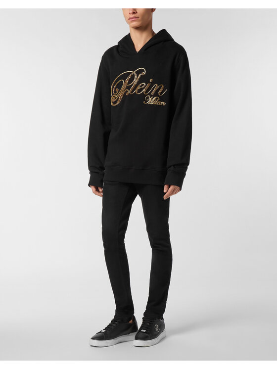 PHILIPP PLEIN PHILIPP PLEIN Bluza 26907 Czarny Regular Fit