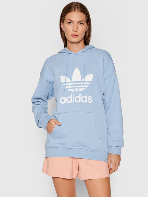 Felpa adicolor Trefoil H33585 Blu Regular Fit