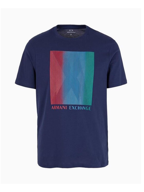 Armani Exchange Armani Exchange Tričko 3DZTKB ZJH4Z 15DJ Tmavomodrá Slim Fit