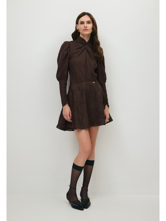 BIZUU BIZUU Spódnica mini MELODIE Brązowy Standard Fit