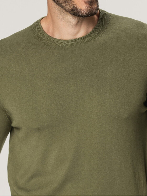 Willsoor Willsoor Sweter 66605 Zielony Regular Fit