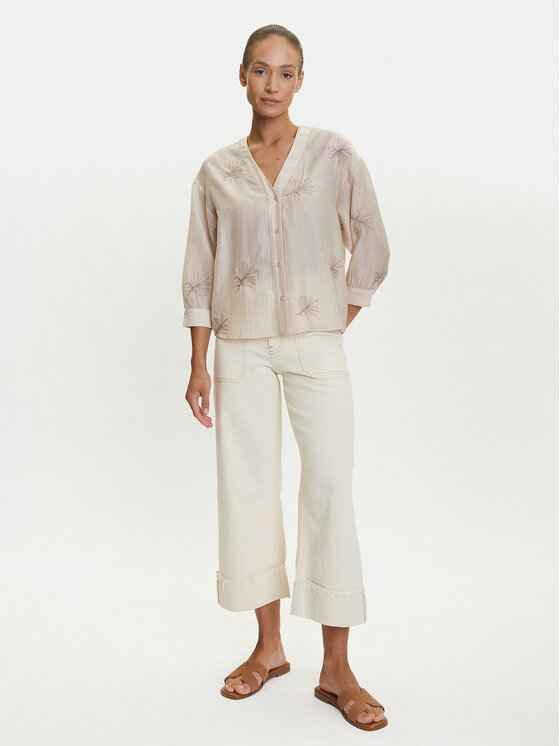 Tatuum Tatuum Košulja Rue T2509.078 Bež Relaxed Fit