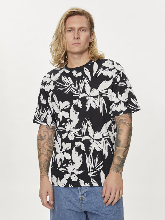 Jack&Jones T-krekls Jjejeff 12249329 Melns Relaxed Fit