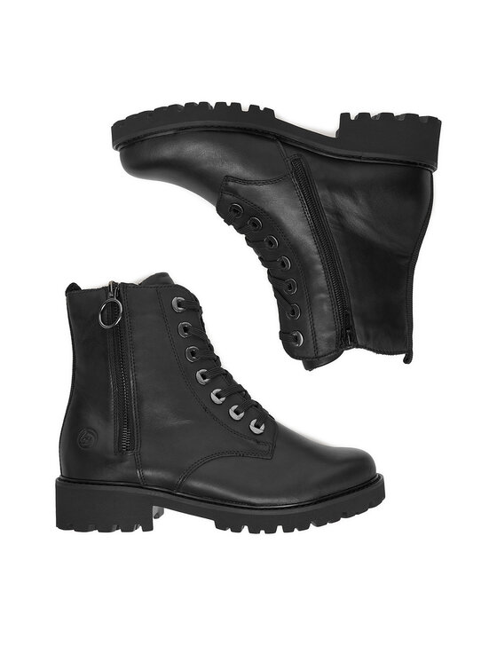 Remonte Remonte Schnürschuhe D8671-01 Schwarz