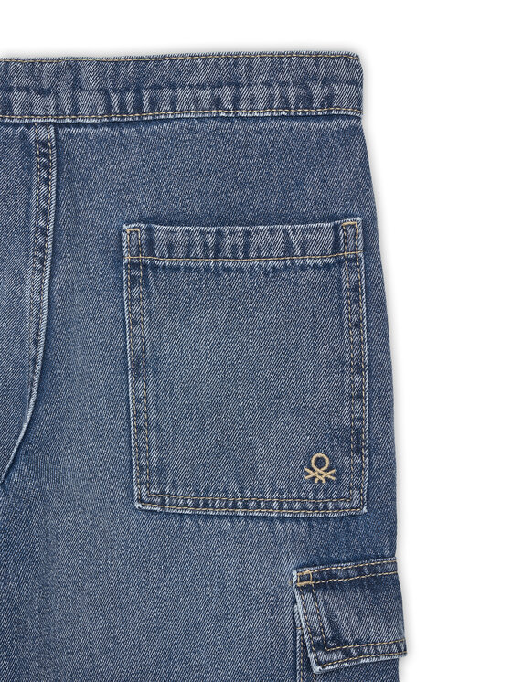 United Colors Of Benetton United Colors Of Benetton Jeans hlače 4KEHCF04V Modra Loose Fit