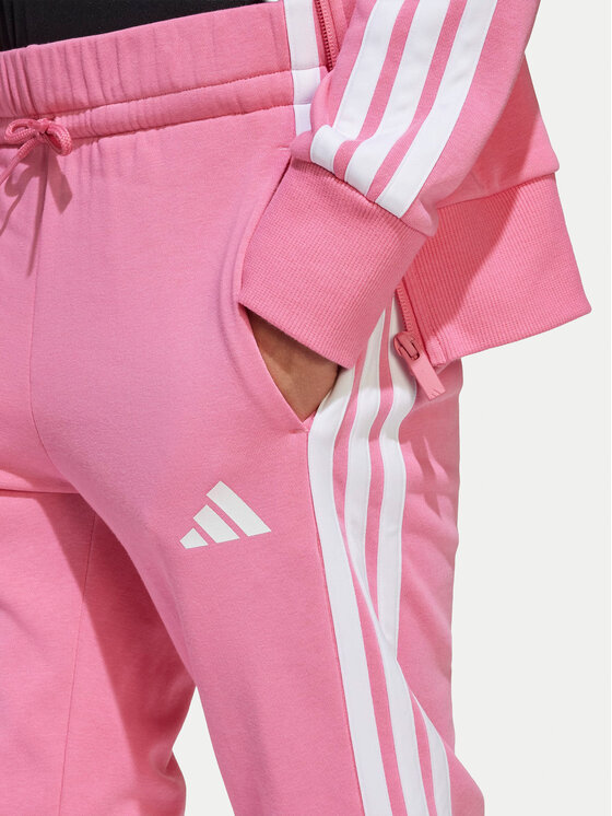 adidas adidas Trenirka Seasonal Essentials Tiberio 3-Stripes French Terry JI6037 Roza Regular Fit