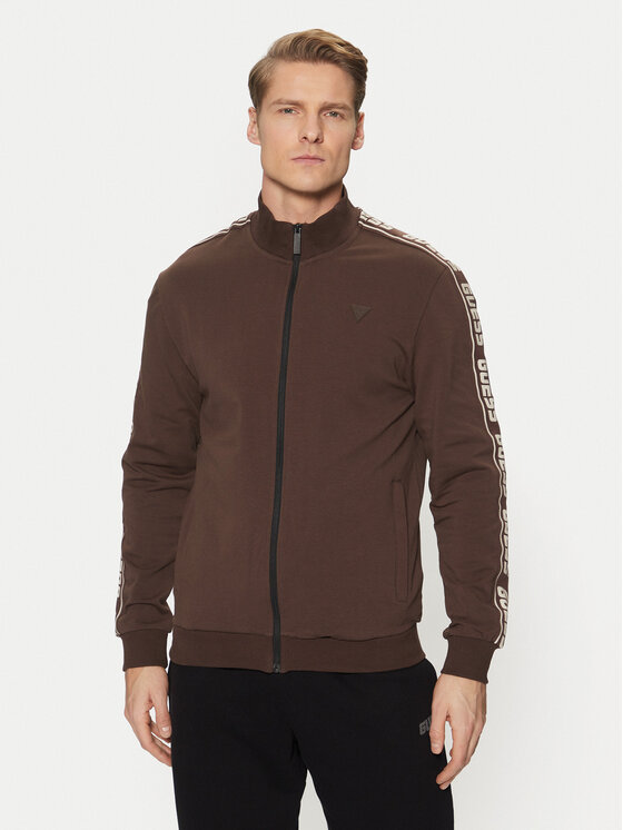 Guess Felpa Z2YQ12 K6ZS1 Marrone Regular Fit, taglia : L