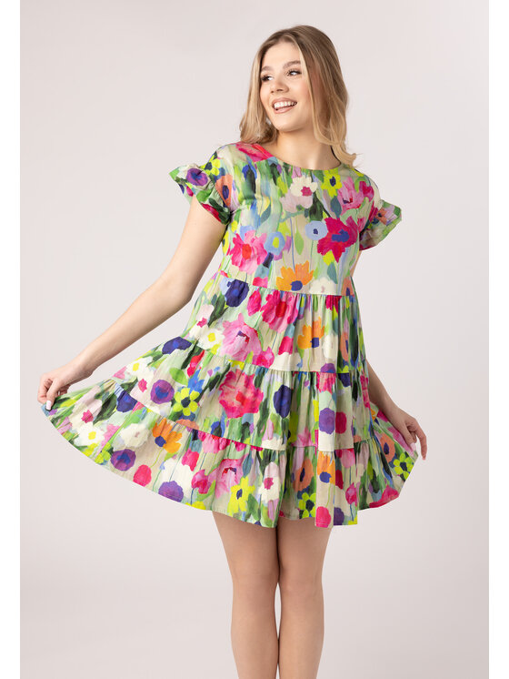 LAURELLA LAURELLA Letní šaty Laurella 4US002916 Barevná Regular Fit