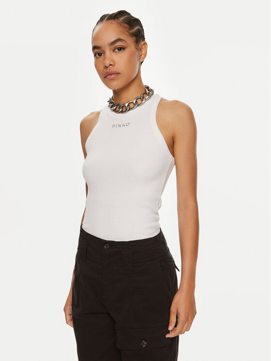 PINKO Pinko Top Distinto 100822 A22X Alb Regular Fit