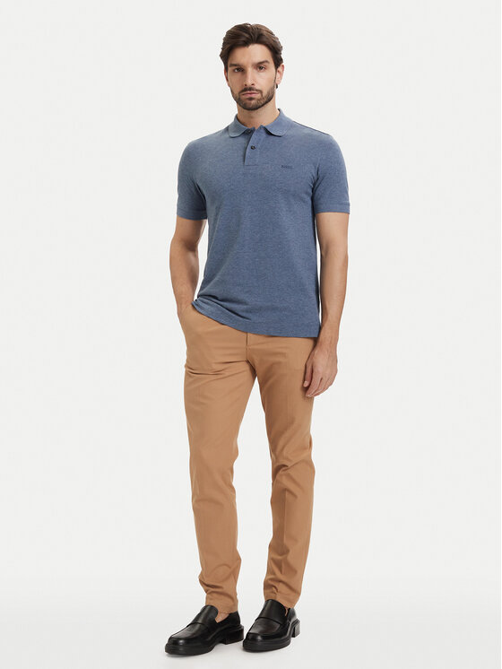 BOSS BOSS Polo marškinėliai Pallas 50553564 Mėlyna Regular Fit