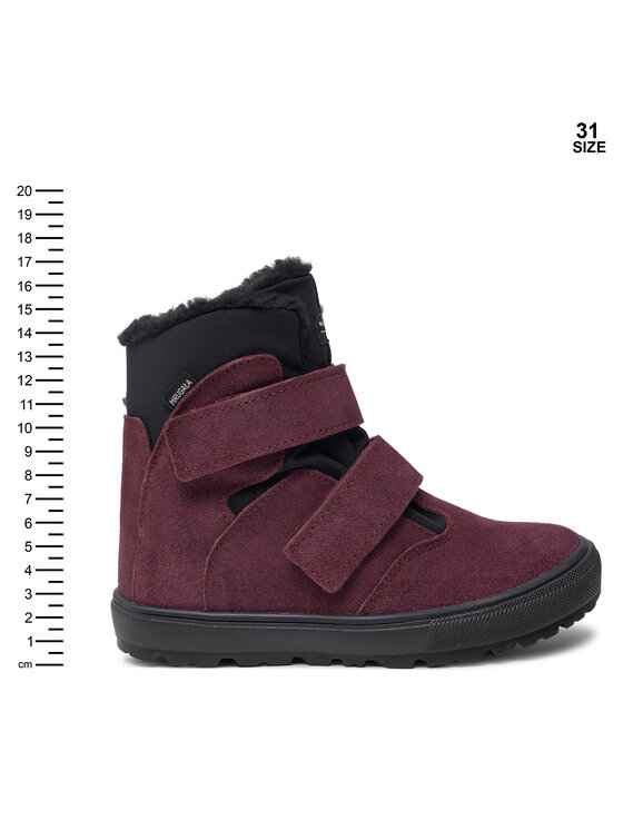 Mrugała Mrugała Zimski škornji Iwo 7381/4 Bordo rdeča