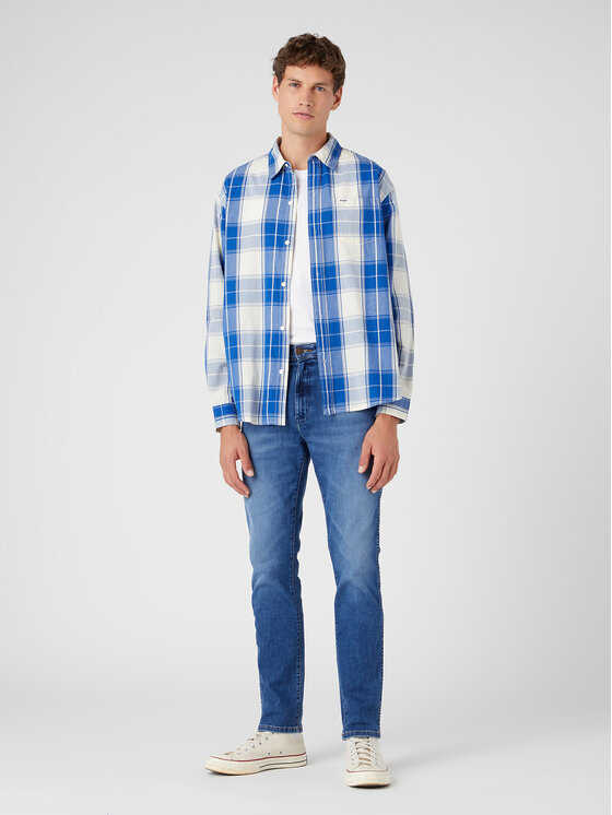Wrangler Košeľa W5D64MXV2 112330810 Modrá Relaxed Fit
