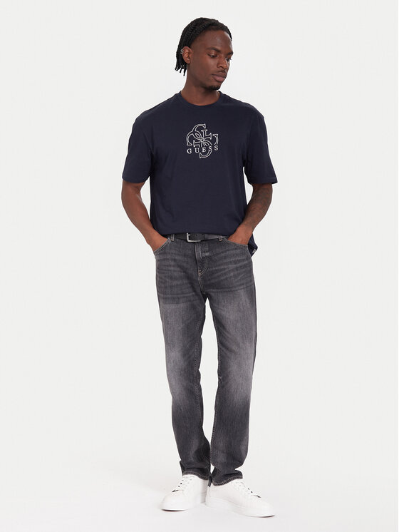 Guess Guess Marškinėliai M5BI76 I3Z14 Mėlyna Relaxed Fit
