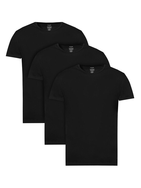 G-Star Raw Set de tricouri﻿ D29456 01 Negru Regular Fit