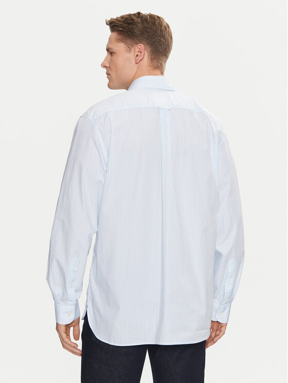 Lacoste Lacoste Cămașă CH4548 Albastru celest Relaxed Fit