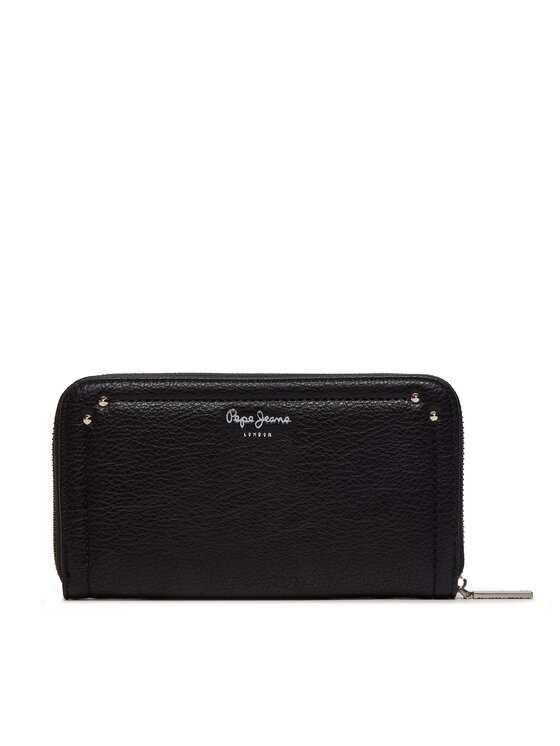 Pepe Jeans Liels sieviešu maks Crisha Wallet PL070244 Melns