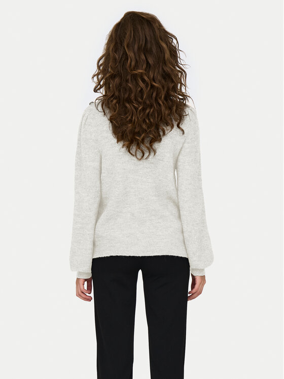 JDY JDY Sweter Elanora 15328345 Écru Regular Fit