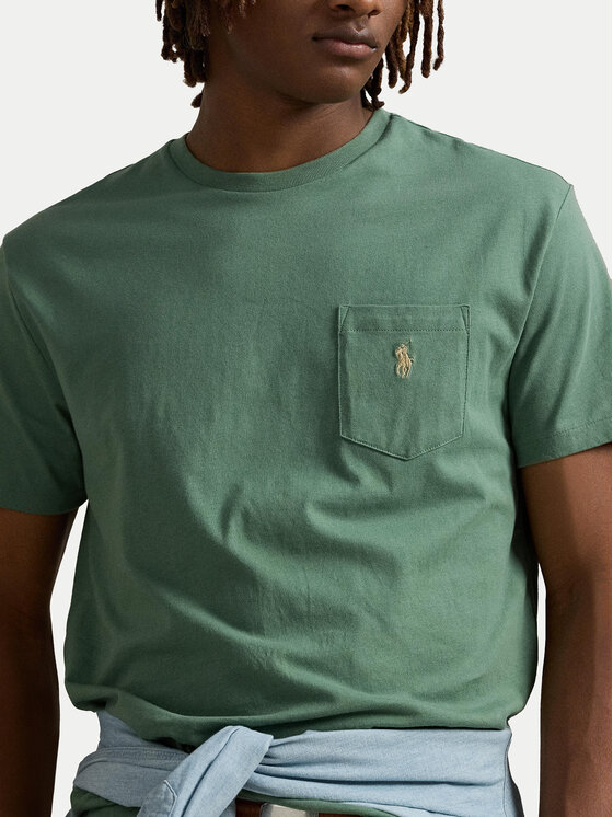 Polo Ralph Lauren Polo Ralph Lauren T-shirt 710704248270 Zelena Regular Fit