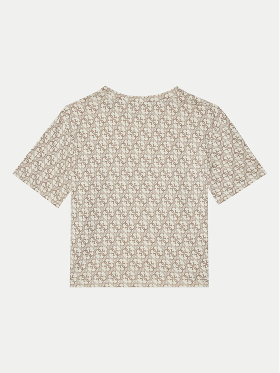 Guess Guess T-Shirt J5RI04 K6YW4 Beżowy Regular Fit