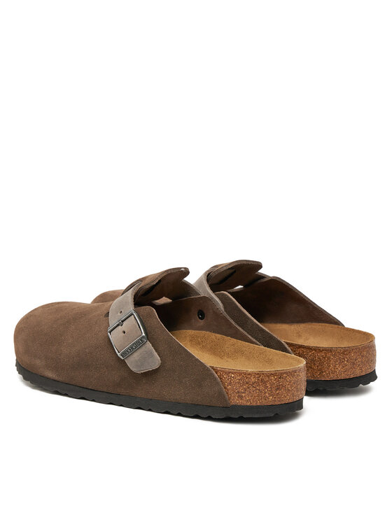 Birkenstock Birkenstock Iešļūcenes Boston zamsz 1029210 Brūns