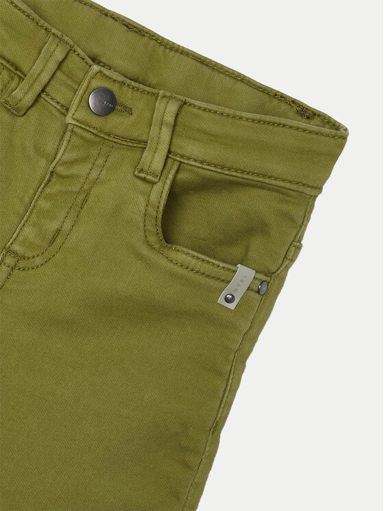 Mayoral Mayoral Hlače iz tkanine 4539 Zelena Slim Fit