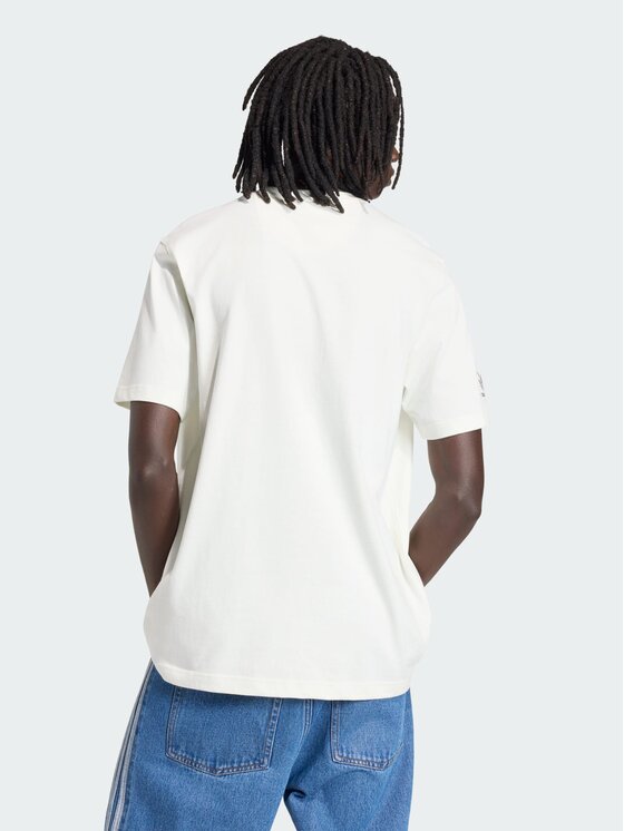 adidas adidas T-Shirt 163032 Biały Loose Fit