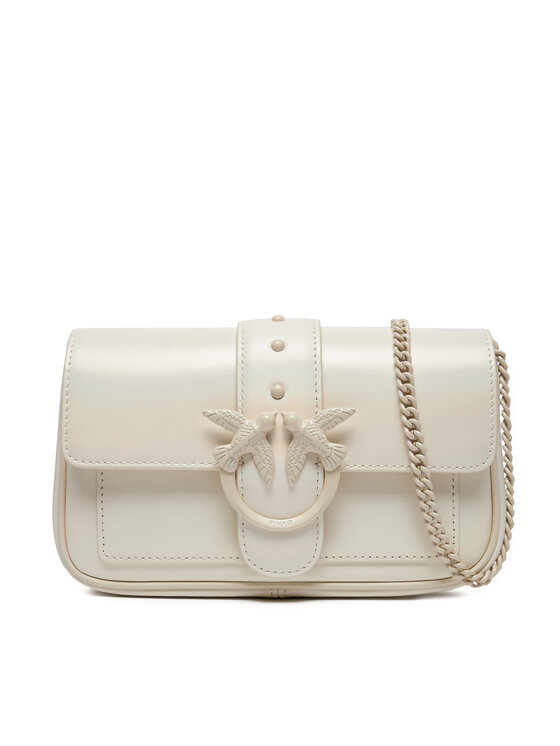 PINKO Borsetta Love One Pocket C. PE 24 PLTT 100061 A124 Écru, taglia : 00