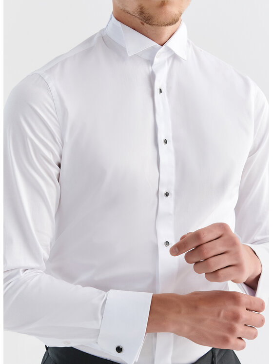 Pako Lorente Pako Lorente Koszula P000B-1X-165 Biały Slim Fit