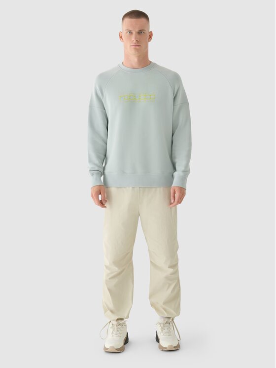 4F 4F Felpa 4FWAW24TSWSM1255-25S Grigio Regular Fit
