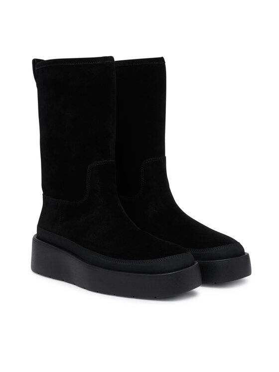 Calvin Klein Calvin Klein Sniego batai Flatform Mid Boot Suede Wl HW0HW03181 Juoda
